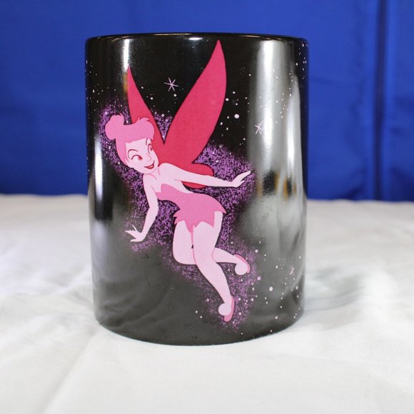 Disney Fluorescent Tinker Bell on Black Mug - Picture 2 of 4
